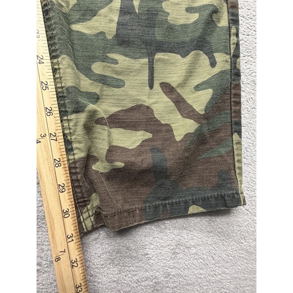 Levis 541 Pants Mens Measured 46x31 Green Camo Tapered 100% Cotton Pants Casual - Picture 3 of 8
